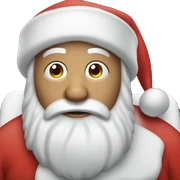 santa laying down sticker