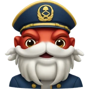 Captain Crab sticker