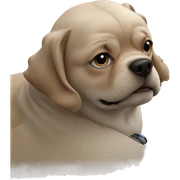 realistic dog in a book sticker