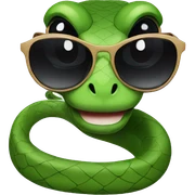 Snake with sunglasses  sticker