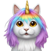 Cat unicorn sticker