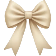 Light beige bow sticker