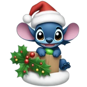 stich christmas sticker