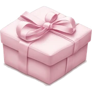Light pink Christmas gifts under a white Christmas tree  sticker
