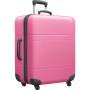 pink luggage  sticker
