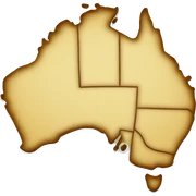 Map of Australia sticker