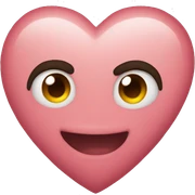 Heart eyes sticker