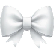 white bow sticker