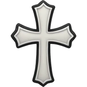 gothic cross sticker