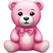 Pink Cute teddy bear sticker