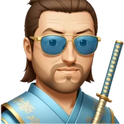 Elegant Samurai sticker