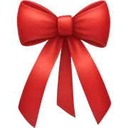 Red bow sticker