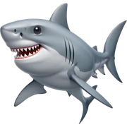 Shark with 3 lega sticker
