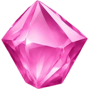 pink crystal sticker