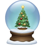 Christmas snowglobe sticker