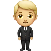 child in New Year's suit sticker