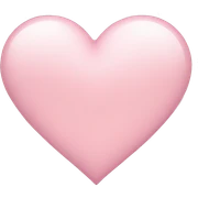 Light pink heart  sticker