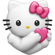 hello kitty heart sticker