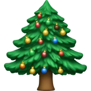 Christmas tree sticker