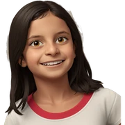 smiling girl in white shirt sticker
