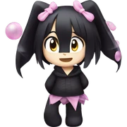 Kuromi sparkle sticker