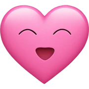 Pink heart sticker