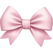 Light pink bow sticker