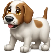 Dog pooping sticker