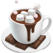 Hot chocolate with marshmallows  sticker