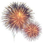 New Year fireworks  sticker
