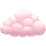 pastel pink cloud sticker