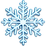 Snowflake sticker