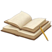 writing on a book sticker
