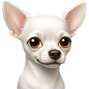 White chihuahua  sticker