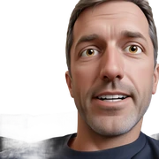realistic meme of a guy sticker