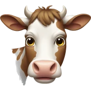 Cow sticker