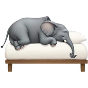 Elephant sleeping sticker