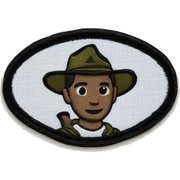 scout patch sticker