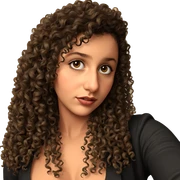 curly haired girl portrait sticker