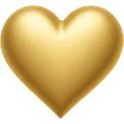 gold heart sticker