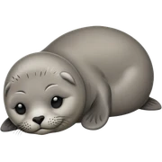 Sleepy seal sticker
