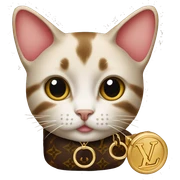 Louis Vuitton Cat sticker