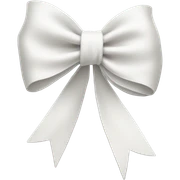 white bow sticker