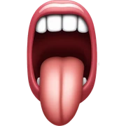 Tongue out sticker