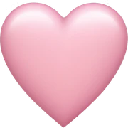 light pink heart sticker