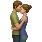 Wife kissing sticker