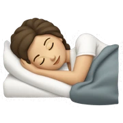 Brunette Caucasian woman sleeping sticker