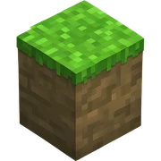 Minecraft grass block sticker