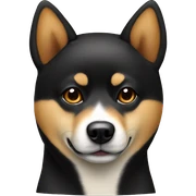 Black and tan Shiba Inu  sticker