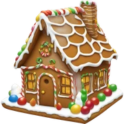 Gingerbread house sticker